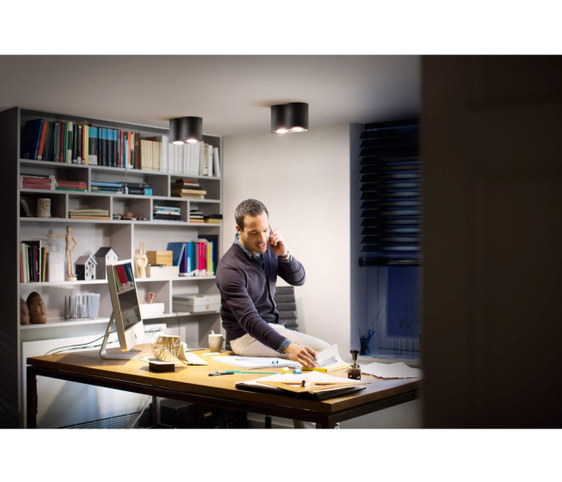 Philips Hue White ambiance Kinkiet Pillar podwójny (czarny) - 727985 - zdjęcie 5